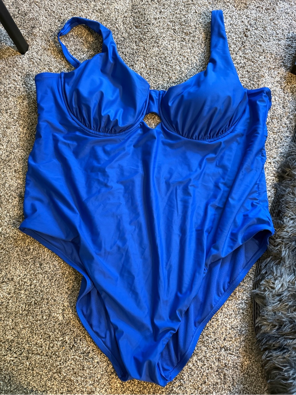 Time and Tru Royal Blue One-Piece Swimsuit